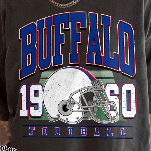 Buffalo Football Graphic Edition Comfort Colors T-Shirt 166 - Picture 2 of 5
